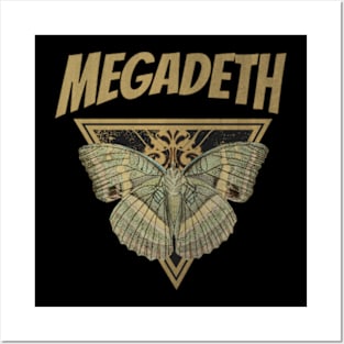 Megadeth // Fly Away Butterfly Posters and Art